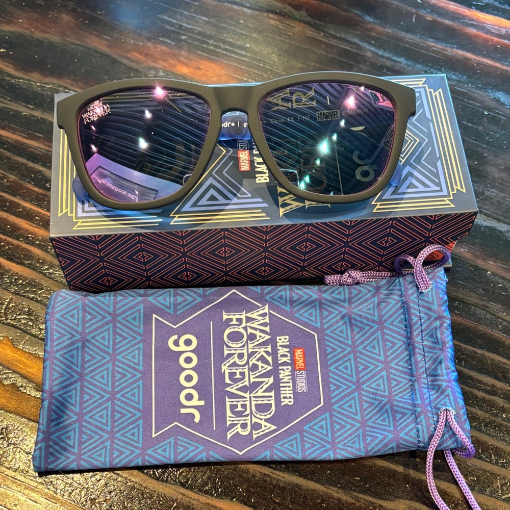Goodr Black Panther Vibranium Vision Sunglasses